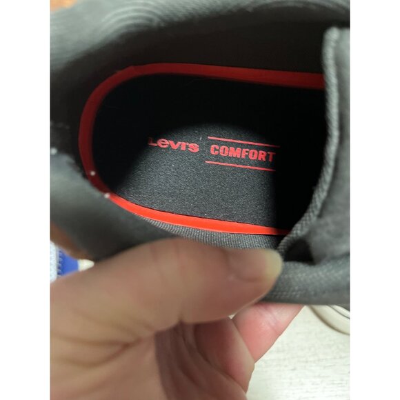 Levi’s comfort insole Turner-Tumbled Wax Charcoal Tan lace up sneakers size 10M - Picture 10 of 11
